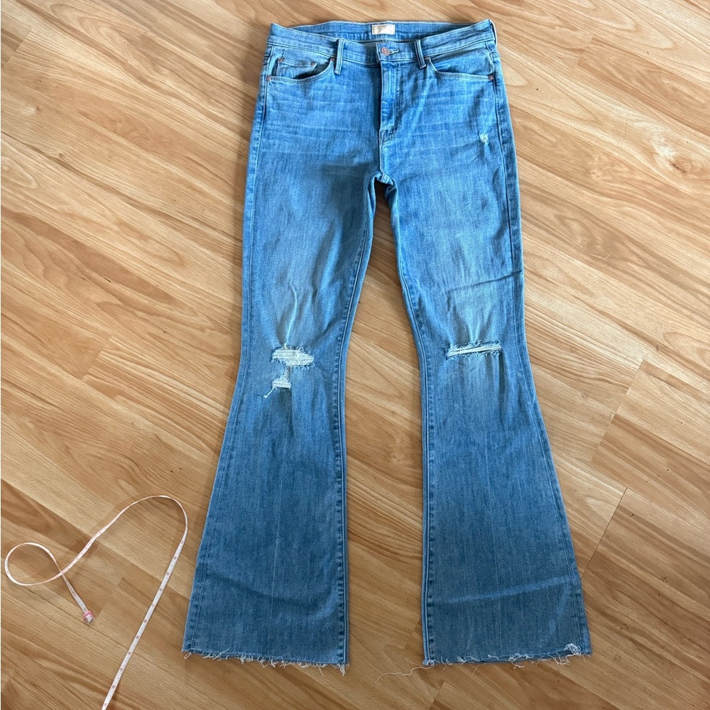 Awesome Mother Denim The Weekender Fray Jeans in Dreamer - Sz 30
